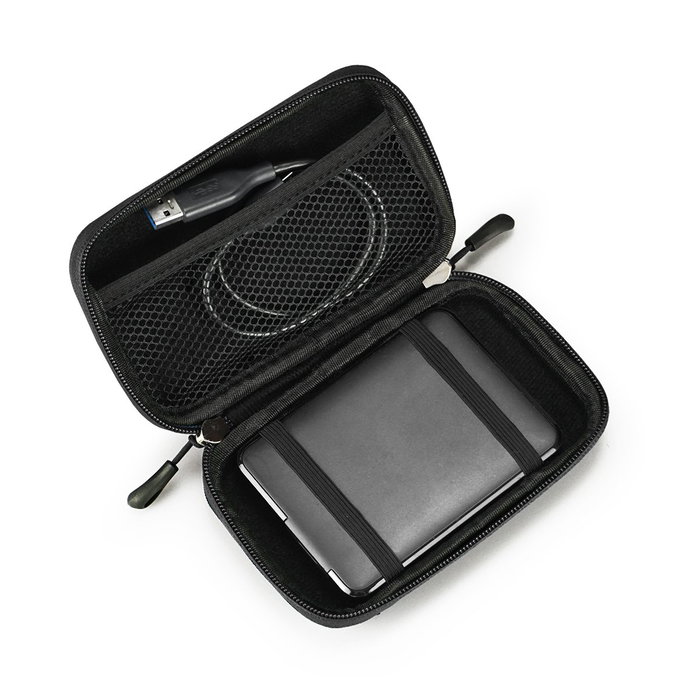 Subblim HDD Business Case Funda Rígida para Disco Duro 2,5 pulg y Power Bank Negra Subblim HDD Business Case Funda Rígida para Disco Duro 2,5 pulg y Power Bank Negra